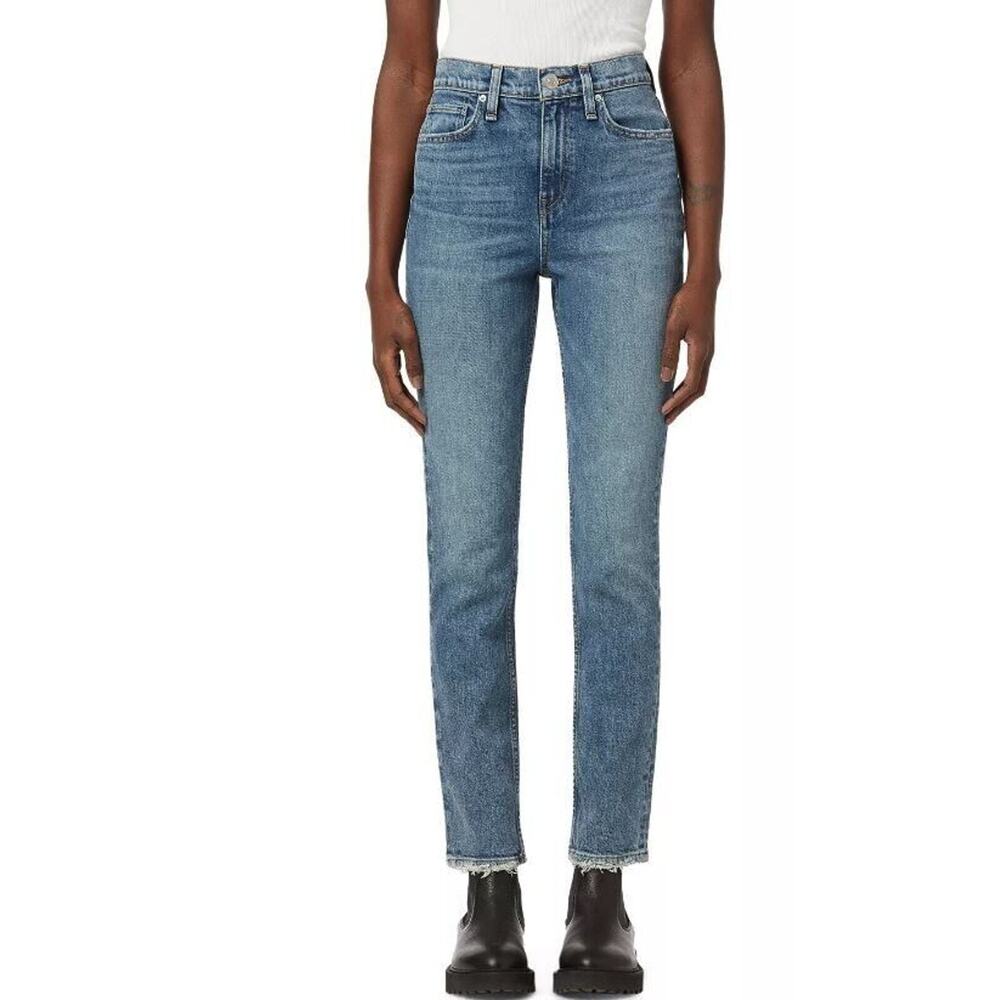 Hudson Women's Holly High Waist Straight Ankle Skinny Blue Jeans Sz 29 MSRP $215